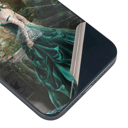 Woman with Peacocks by Nene Thomas iPhone 14 Plus Skin
